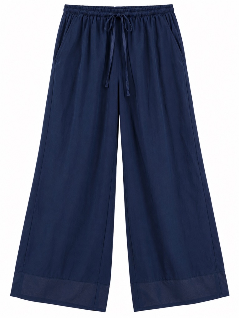 Tommy Bahama Navy Blue Wide Leg Drawstring Pants | Size Medium